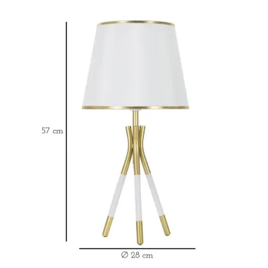 LAMPA STOŁOWA TRIPLY Ø 28X57 cm